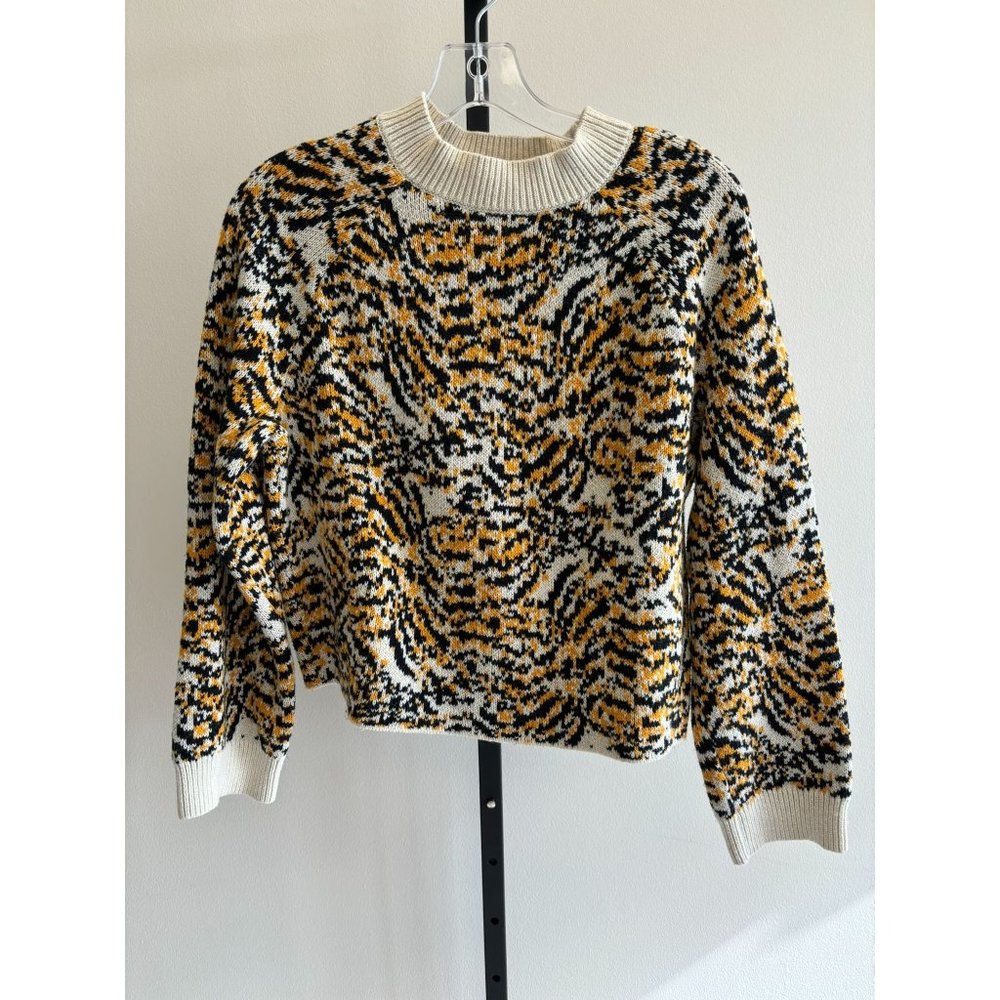 Rachel Comey Women's Cream Yellow Cropped Pullover Sweater Size XS (34668)